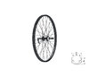 Hinterrad KLS WASPER FREEWHEEL V-brake R, 24 , black